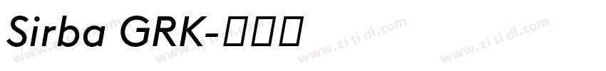 Sirba GRK字体转换 Sirba GRK字体转换